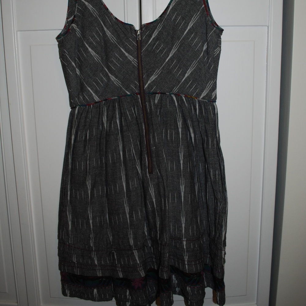 Free People, Zip up back dress w/ layered bottom